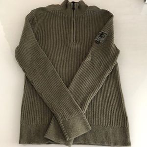 Express Quarter Zip Ribbed Sweater